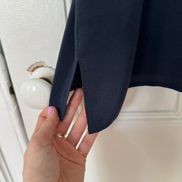 Megan Huntz Cobalt Silk Dress - Picture 5 of 7